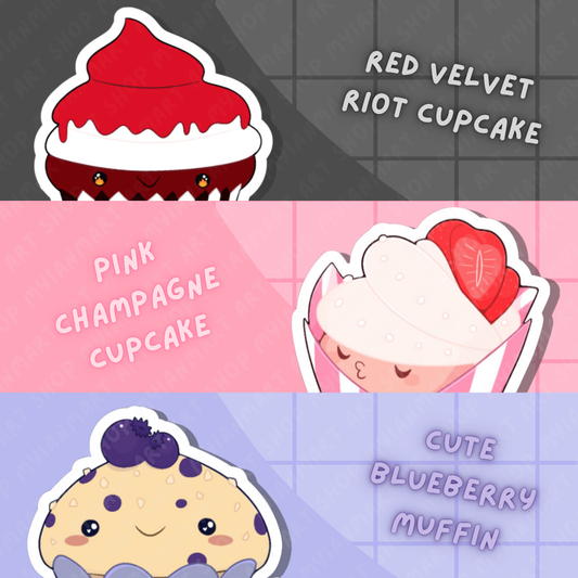 Weatherproof Sticker Bundle: Sweet Treats Collection